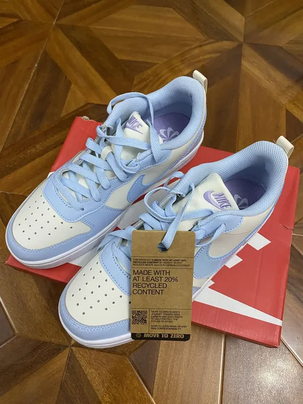 Nike Court Vision Low GS голубые/бело-голубые — фото 2
