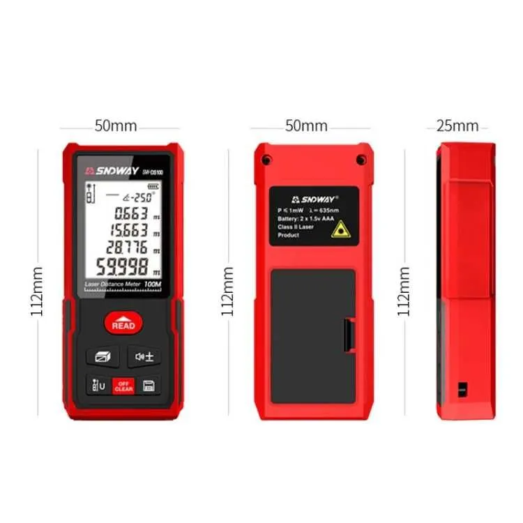 Laser Distance Meter SW‑DS100 — lazerli masofa o‘lchagich — фото 2