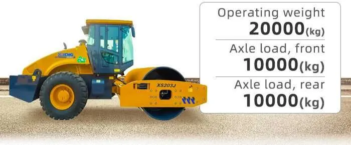 XCMG XS203J — одновальцовый дорожный виброкаток склад 20тон — фото 7