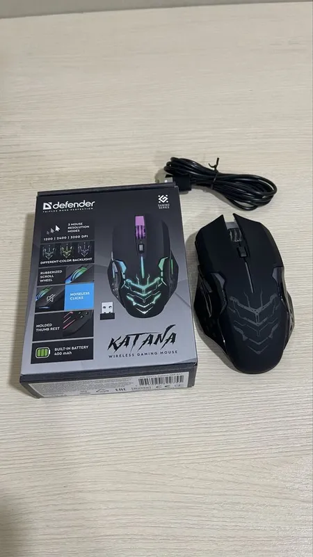 Игровая беспроводная мышь 3200 DPI simsiz gaming sichqonchasi 2