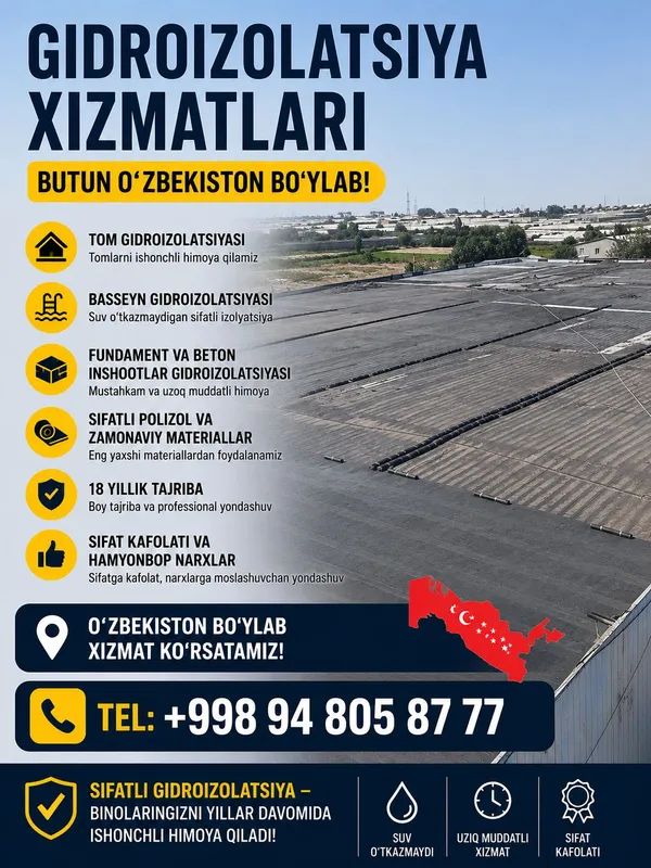 Gidroizolatsiya xizmatlari 1 Gidroizolatsiya xizmatlari 1