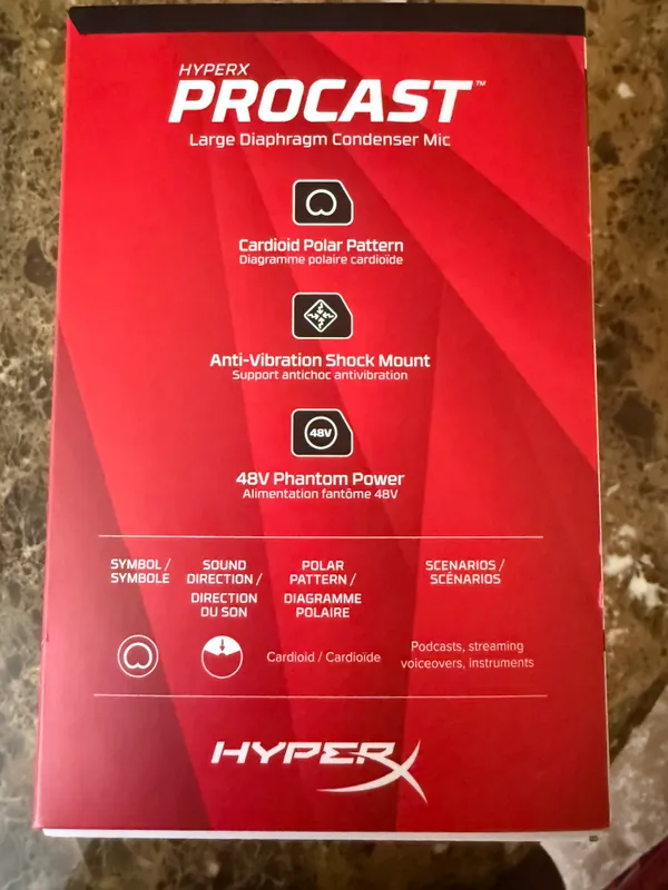 Студийный микрофон HyperX Procast 3 Студийный микрофон HyperX Procast 3