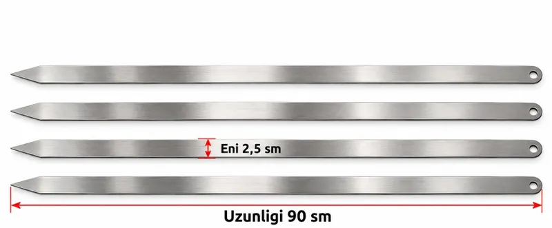Adana nerjaveyka six 90sm Кавказская шампур 8 Adana nerjaveyka six 90sm Кавказская шампур 8