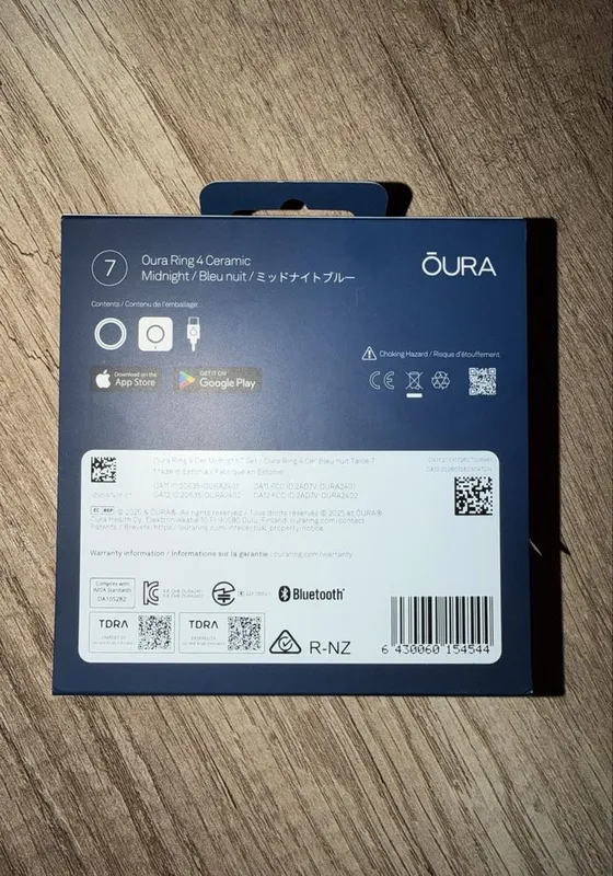 Oura ring 4 Ceramic Midnight 7 размер 2