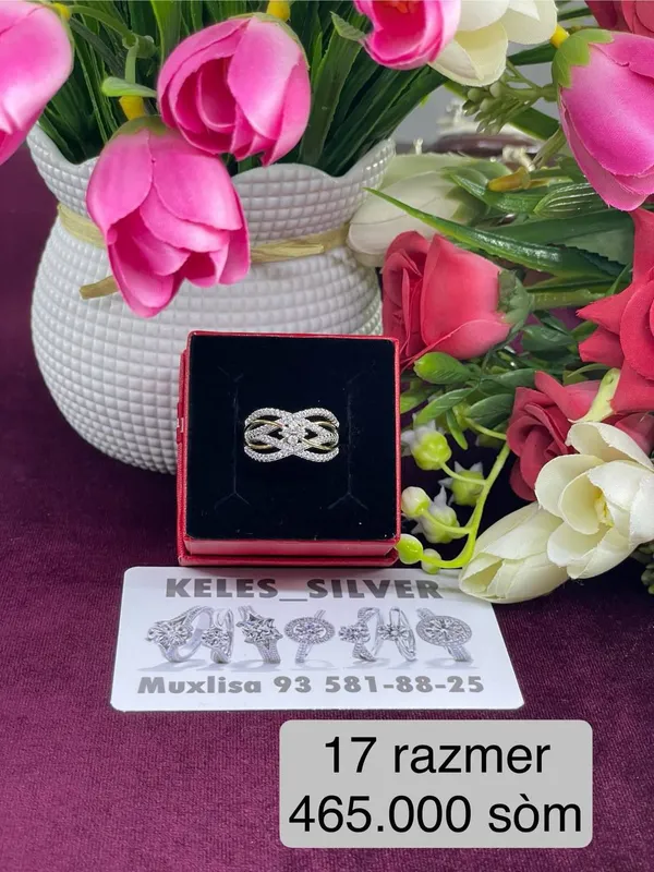 Ayollar kumush uzuki turkiya 925