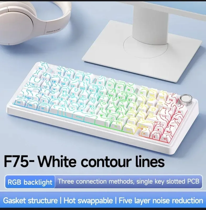 Новая механическая беспроводная Aula F75 2 Новая механическая беспроводная Aula F75 2