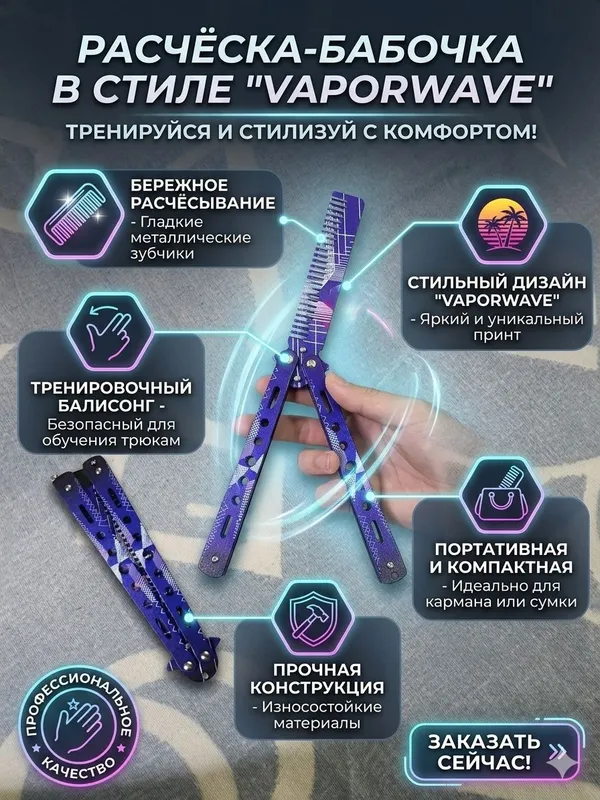Расческа бабочка