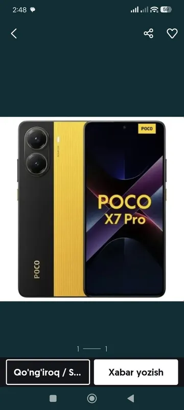 Poco x 7 pro sotiladi — фото 1