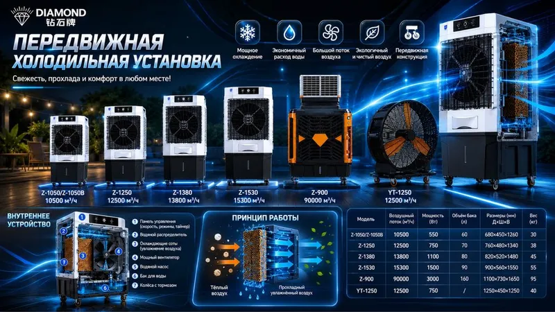 Вадиной охладитель увлажнитель очиститель ventilyator suvli