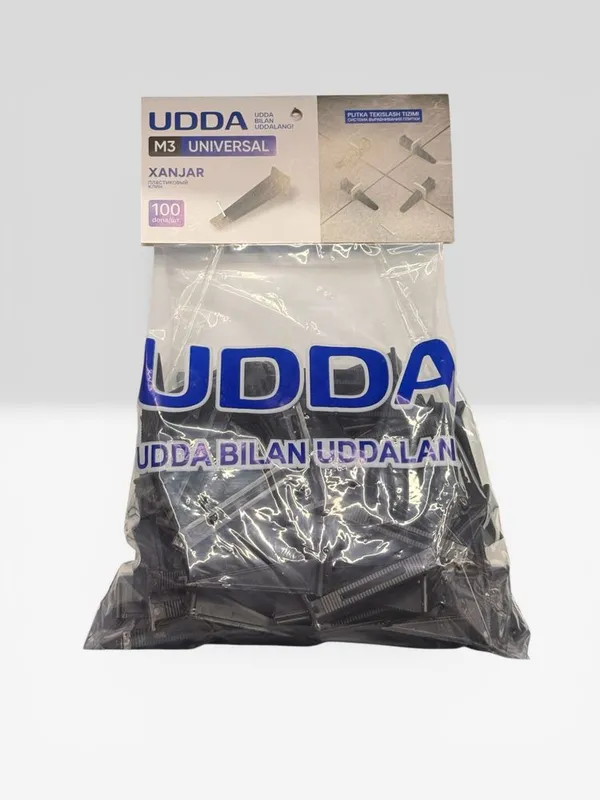 UDDA M3 Universal plitka tekislash tizimi xanjari 100 dona