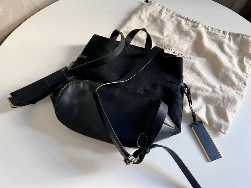 Рюкзак женский, Cole Haan, оригинал, кожа и текстиль — фото 3