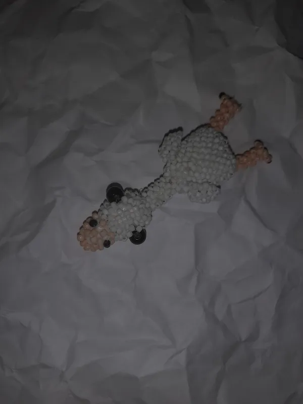 Гусь из бисера.Амигуруми,брелок