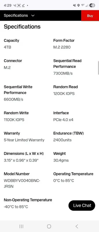 SSD Western Digital WD_BLACK SN850P M.2 NVMe 4 ТБ — фото 9