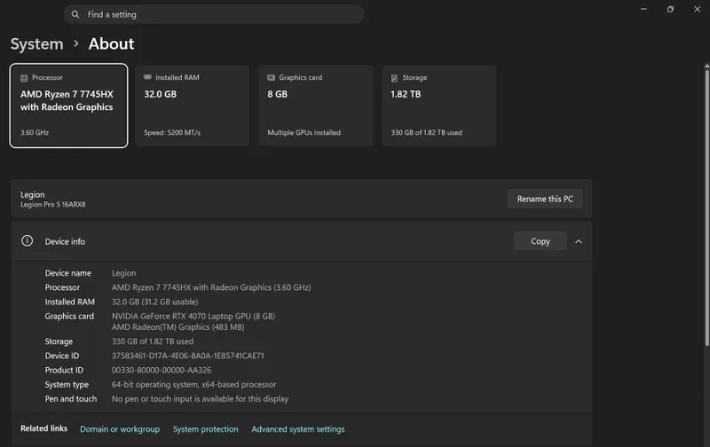 Lenovo Legion 5 pro 4 Lenovo Legion 5 pro 4