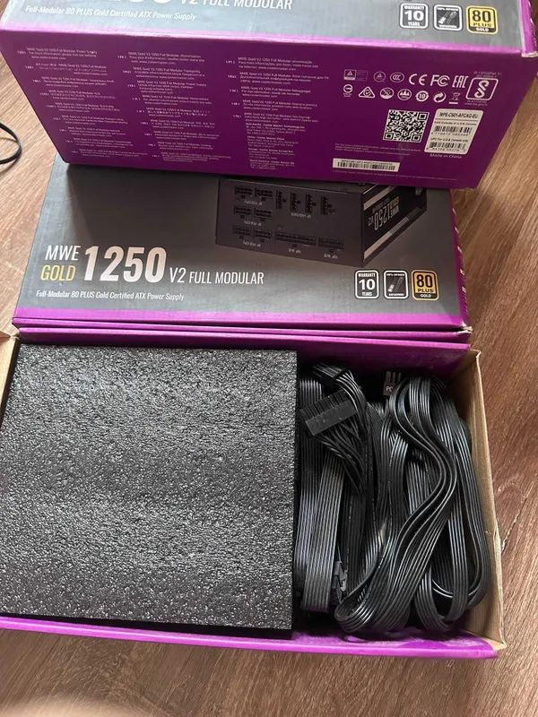 Модульные блоки Cooler Master MWE Gold 1250 - V2 (Почти новые) — фото 1