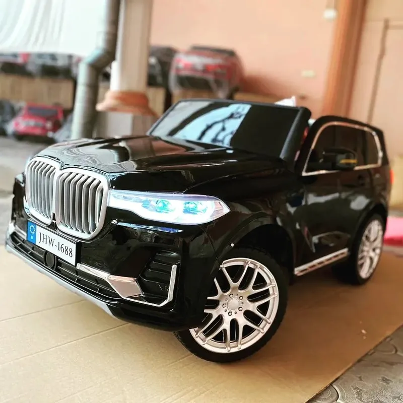 BMW X7 двухместная и большая машина электромобиль для детей 4x4 12V7Ah 3