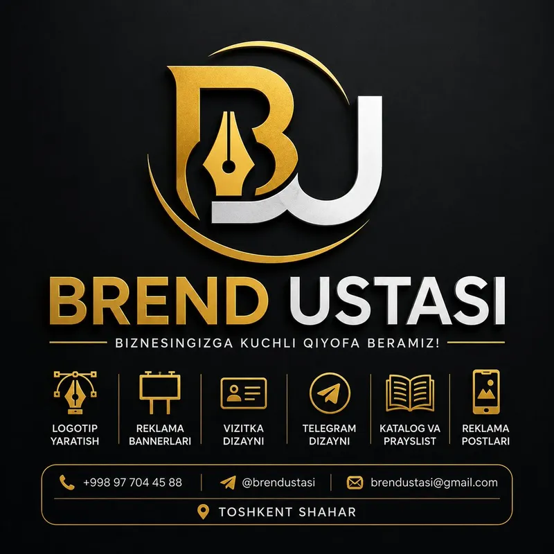 Brend va logotip yaratish hizmati!