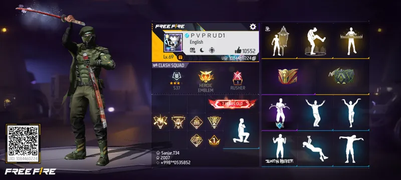 Free Fire account 1 Free Fire account 1