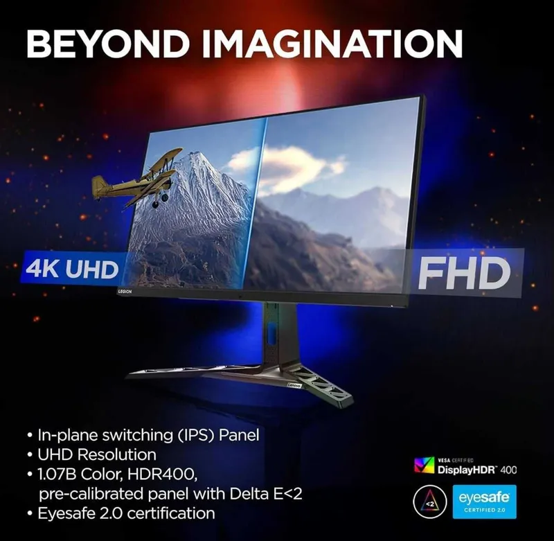 Lenovo Legion Y32p-30 IPS 4K monitori, 144 Gts yangilanish chastotasi bilan 1 Lenovo Legion Y32p-30 IPS 4K monitori, 144 Gts yangilanish chastotasi bilan 1