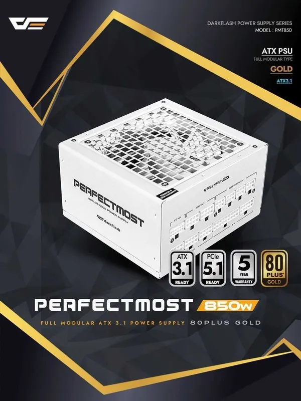 darkFlash PMT850 Fully Modular ATX 3.1 & PCIe 5.1 darkFlash PMT850 Fully Modular ATX 3.1 & PCIe 5.1