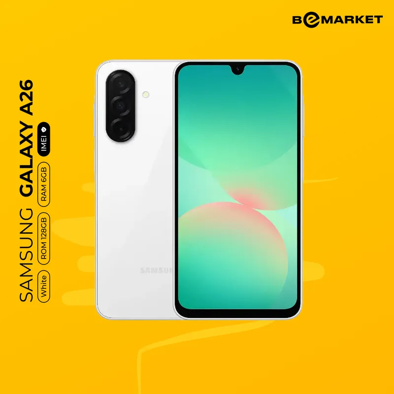 Samsung Galaxy A26, White, 6/128 GB