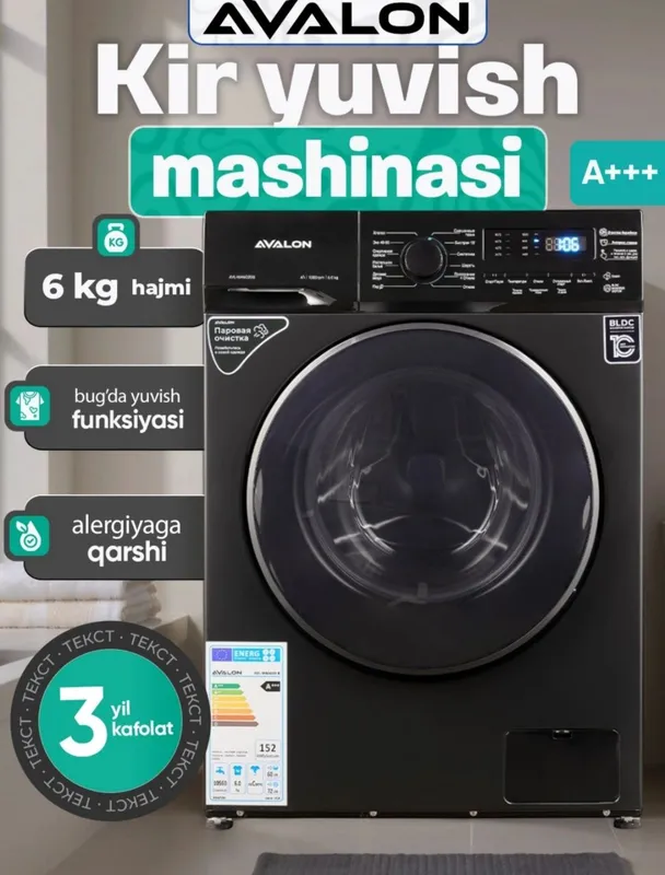 Kir yuvish mashinasi Avalon Flat (6 kg) 1