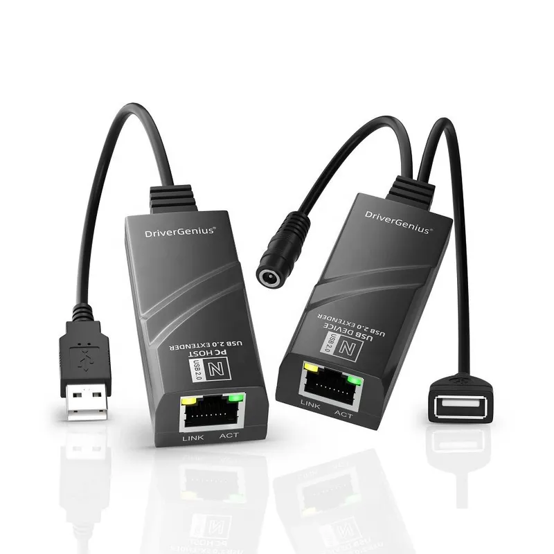 Скидка!Usb extender 100 метр , с доп питанием 5 v — фото 2