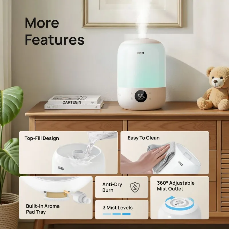 Увлажнитель DREO Cool Mist 3,7-литровый из США 2