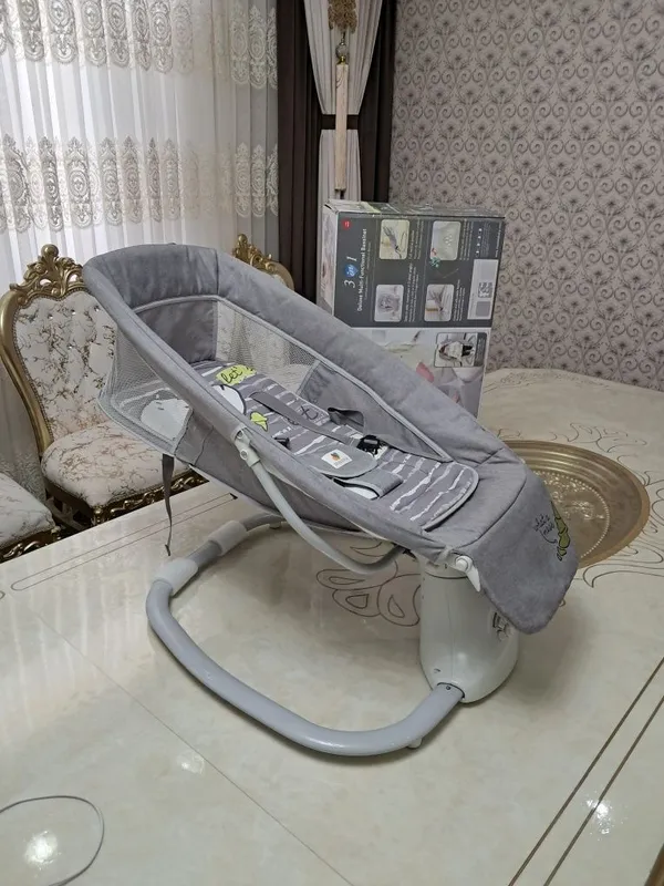 Электрокачели-шезлонг Mastela 3-in-1 Deluxe — фото 1 Электрокачели-шезлонг Mastela 3-in-1 Deluxe — фото 1