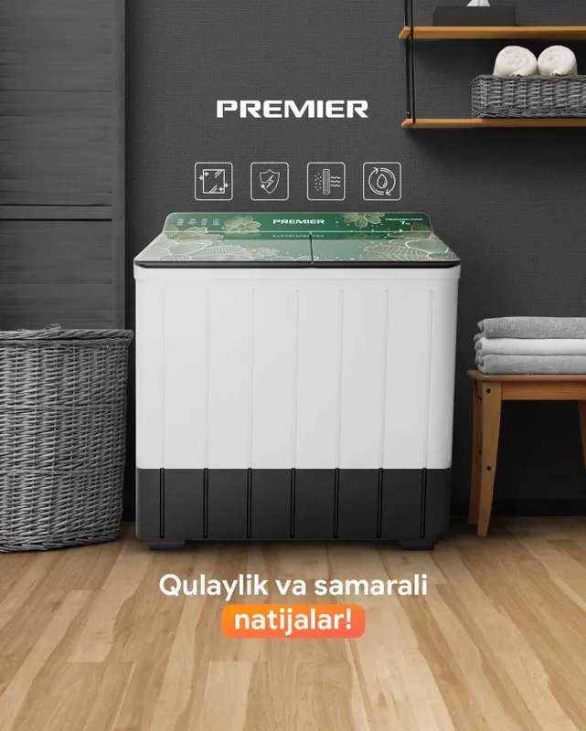 Ярим автомат кир ювиш машинаси PREMIER! АРЗОН! Полуавтомат ПРЕМЬЕР!