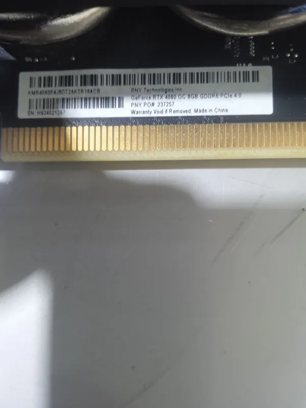 Geforce rtx 4060 8 GB SSD Lexar 1Tb Ozu 8ddr 4 266 3