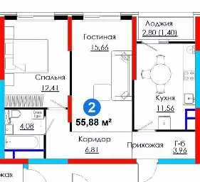 NRG-BI квартал Астана - СТАРТ ПРОДАЖ 2 комн. рассрочка/ипотека [GS] 5