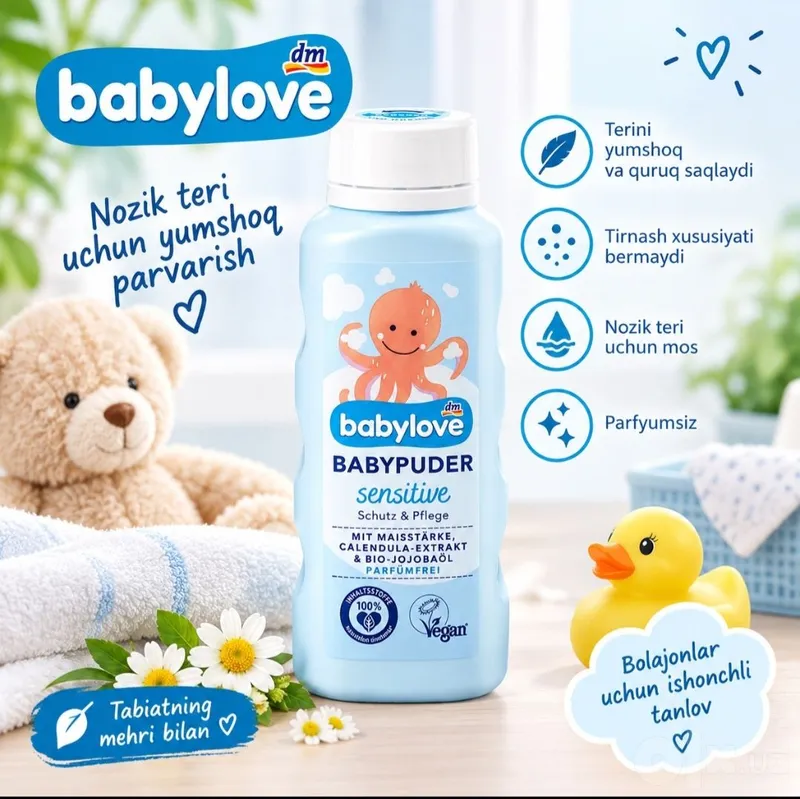 Babylove bolalar va chaqaloqlar uchun parvarish vositalari 1 Babylove bolalar va chaqaloqlar uchun parvarish vositalari 1