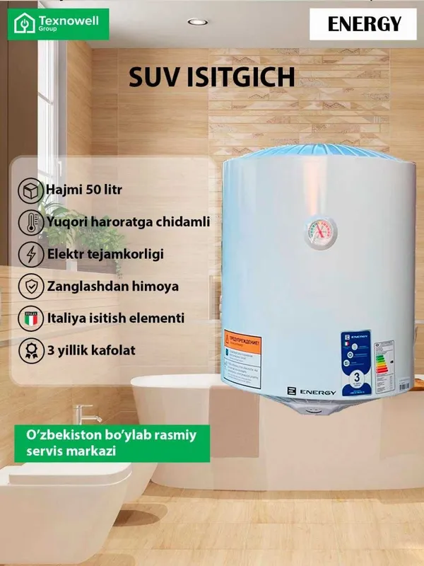 Водонагреватели (Ariston) — Haier, Shivaki, Royal, Energy 2