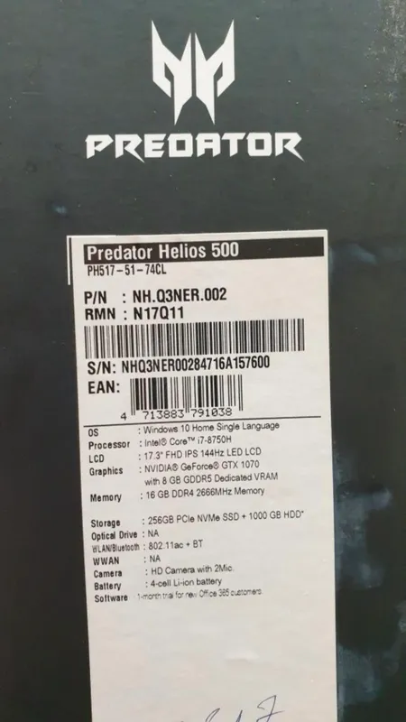 acer predator helios 500 — фото 2