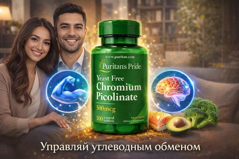 Хром пиколинат,без дрожжей! - Chromium Picolinate 500мг.100 таблеток