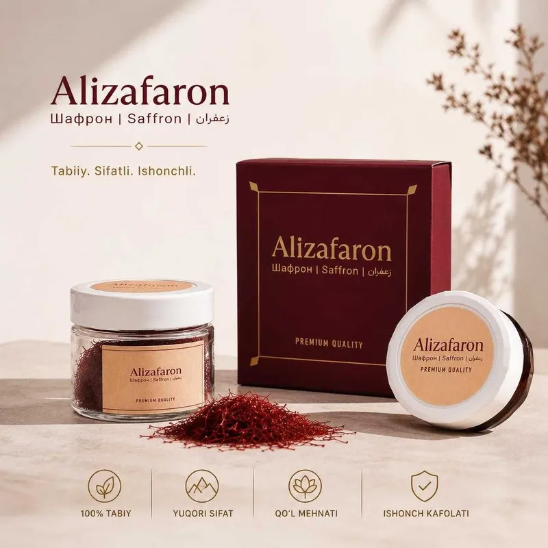 Zafaron saffron шафран Alizafaron | optom va dona 1 gr 120,000 so'm