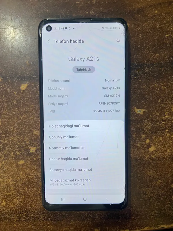 Samsung galaxy A21s