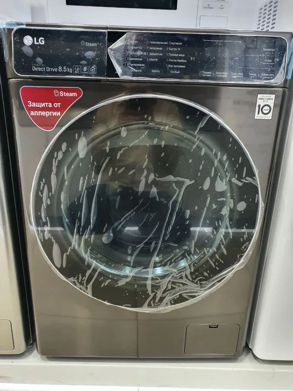 Стиральная машина LG Direct Drive Inverter, Steam и Turbo wash есть