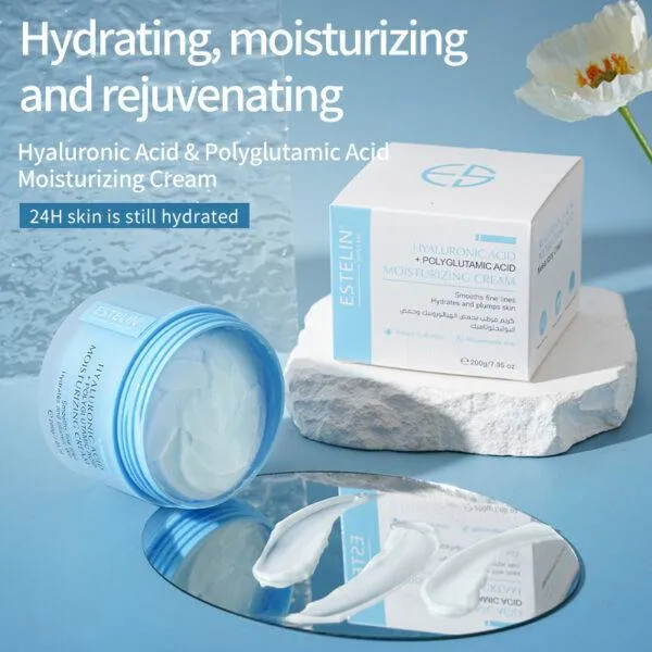 Увлажняющий крем для лица Estelin Hyaluronic Acid + Polyglutamic Acid