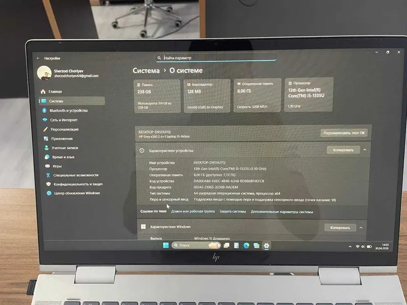 HP Envy 360 Noutbook(Ноутбук) va Quloqchin(Наушник) Sotiladi — фото 7