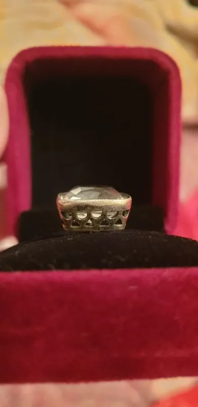 Запонка серебро 875