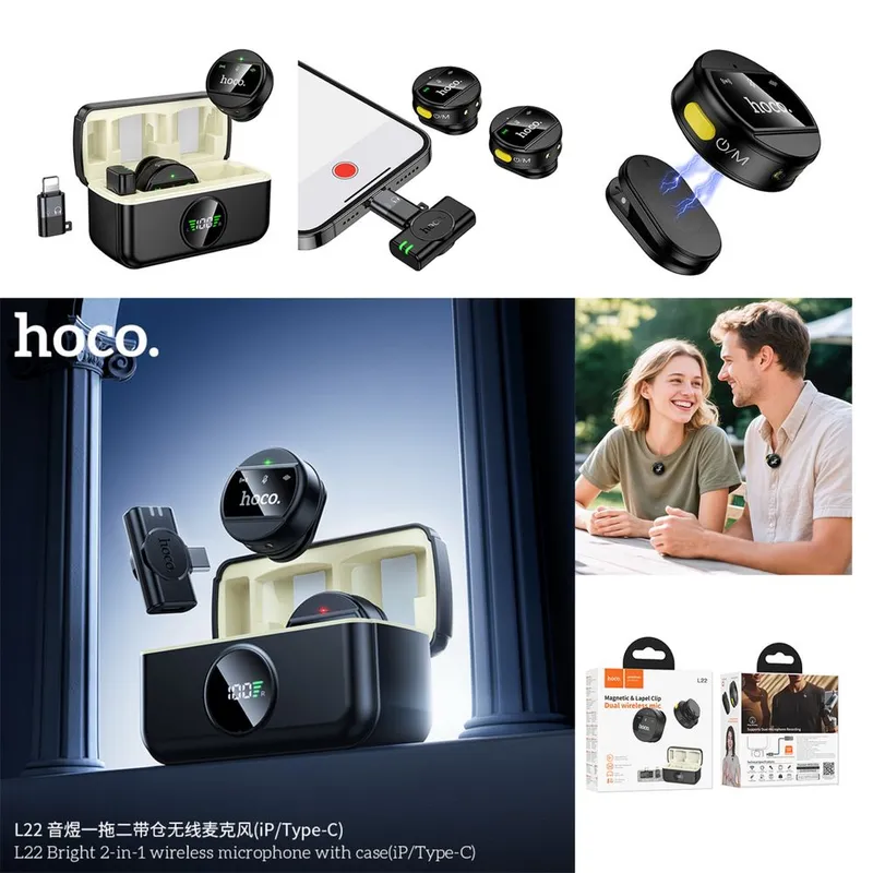 HOCO L22 – Премиум микрофон для iPhone/Android с шумоподавлением — фото 5