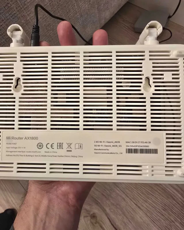 Роутер Xiaomi AX1800 Wi-Fi 6 + мини-UPS 2