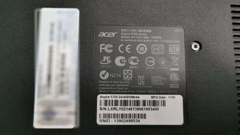 ACER ASPIRE 3 A325-53 A325-51 I5-1334U 16GB 512GB