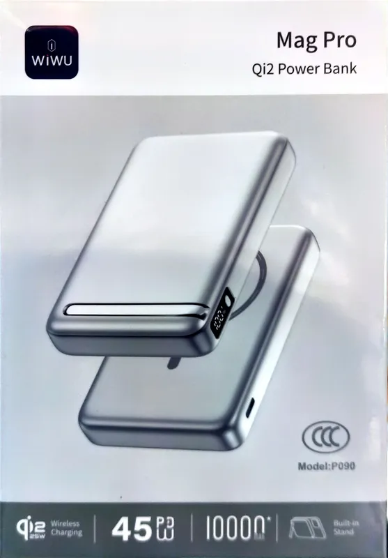 WiWU MagPro Qi2 Power Bank 10000mAh 45W – Магнитный