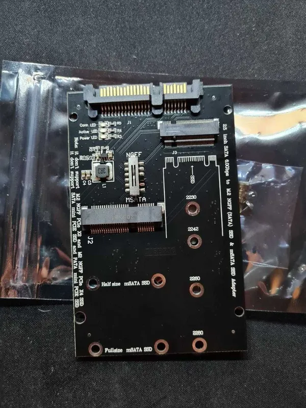 Переходник для подключения накопителей формата ssd m2 и mSATA — фото 1