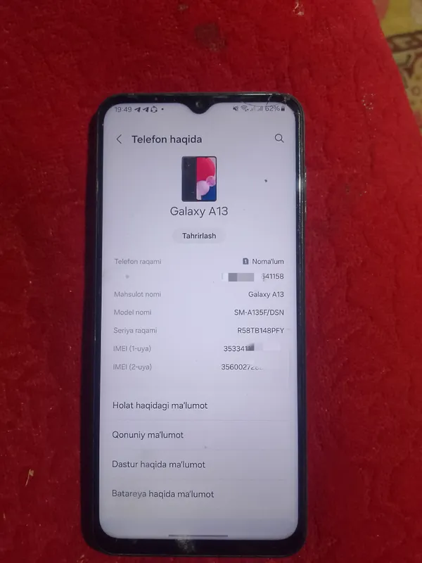 Samsung A13 2 Samsung A13 2