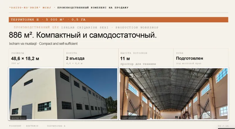 Производственный комплекс 3 цеха на 1,5 Гектарах 4
