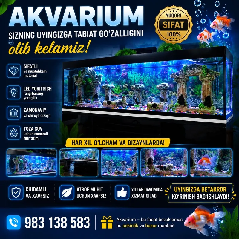 Akvarium sotiladi 2 Akvarium sotiladi 2